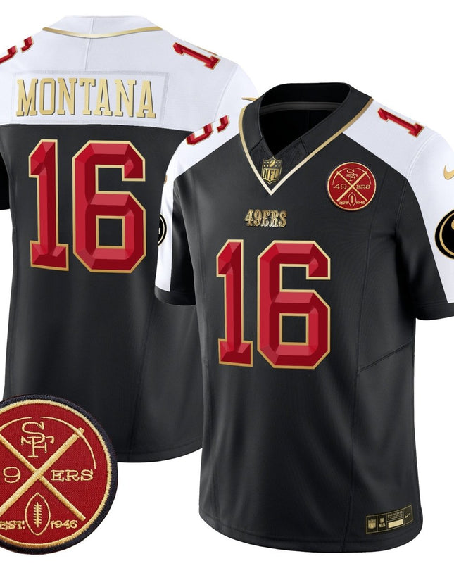 Men's 49ers Est.1946 Patch Vapor Limited Jersey V2 - All Stitched SF49_KDZ - KINDOZY
