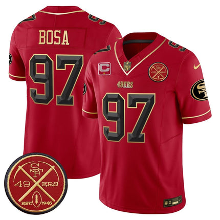 Men's 49ers Est.1946 Patch Vapor Limited Jersey V2 - All Stitched SF49_KDZ - KINDOZY