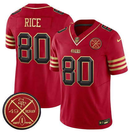 Men's 49ers Est.1946 Patch Vapor Limited Jersey V2 - All Stitched SF49_KDZ - KINDOZY