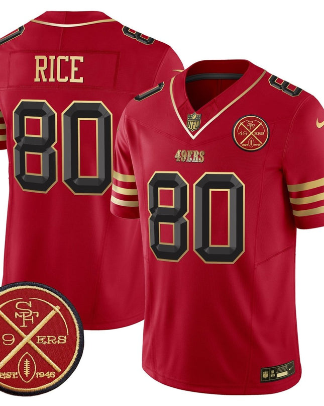 Men's 49ers Est.1946 Patch Vapor Limited Jersey V2 - All Stitched SF49_KDZ - KINDOZY