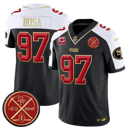 Men's 49ers Est.1946 Patch Vapor Limited Jersey V2 - All Stitched SF49_KDZ - KINDOZY