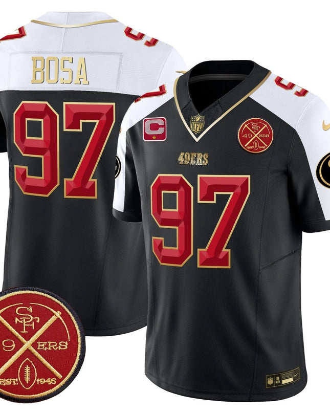 Men's 49ers Est.1946 Patch Vapor Limited Jersey V2 - All Stitched SF49_KDZ - KINDOZY