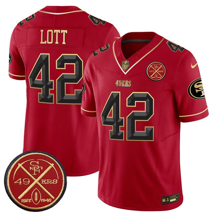 Men's 49ers Est.1946 Patch Vapor Limited Jersey V2 - All Stitched SF49_KDZ - KINDOZY