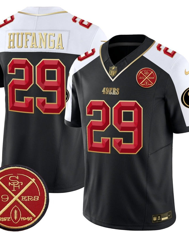 Men's 49ers Est.1946 Patch Vapor Limited Jersey V2 - All Stitched SF49_KDZ - KINDOZY