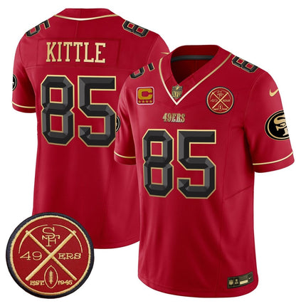 Men's 49ers Est.1946 Patch Vapor Limited Jersey V2 - All Stitched SF49_KDZ - KINDOZY