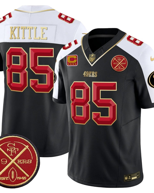 Men's 49ers Est.1946 Patch Vapor Limited Jersey V2 - All Stitched SF49_KDZ - KINDOZY