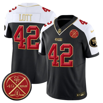 Men's 49ers Est.1946 Patch Vapor Limited Jersey V2 - All Stitched SF49_KDZ - KINDOZY