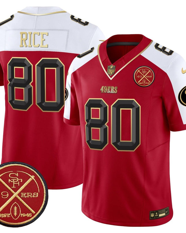 Men's 49ers Est.1946 Patch Vapor Limited Jersey V2 - All Stitched SF49_KDZ - KINDOZY