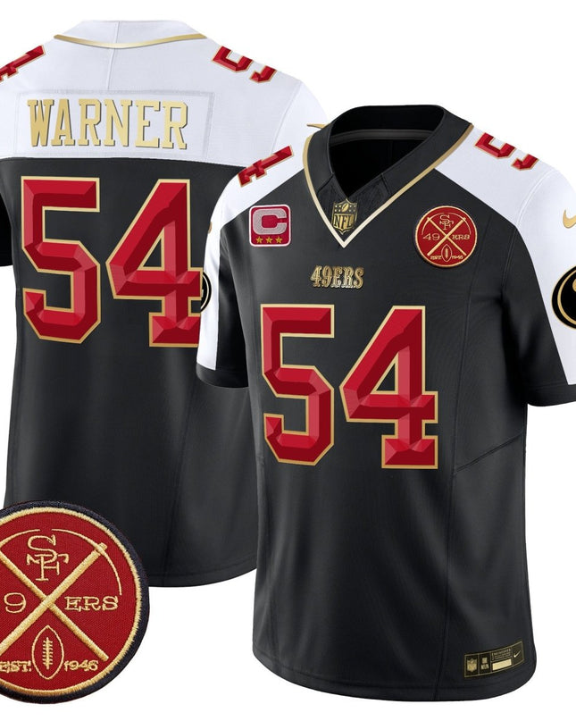Men's 49ers Est.1946 Patch Vapor Limited Jersey V2 - All Stitched SF49_KDZ - KINDOZY