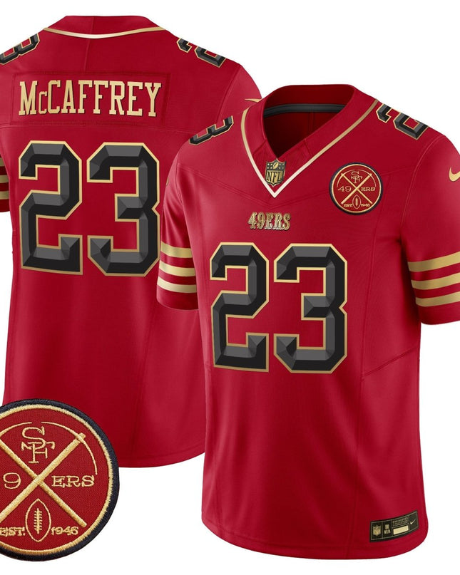 Men's 49ers Est.1946 Patch Vapor Limited Jersey V2 - All Stitched SF49_KDZ - KINDOZY