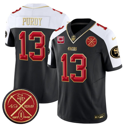 Men's 49ers Est.1946 Patch Vapor Limited Jersey V2 - All Stitched SF49_KDZ - KINDOZY