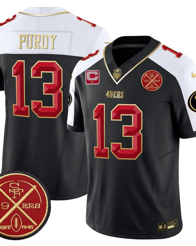 Men's 49ers Est.1946 Patch Vapor Limited Jersey V2 - All Stitched SF49_KDZ - KINDOZY