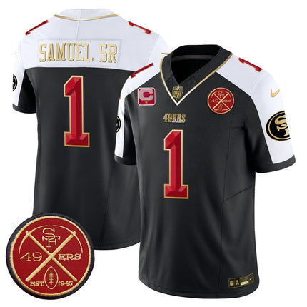 Men's 49ers Est.1946 Patch Vapor Limited Jersey V2 - All Stitched SF49_KDZ - KINDOZY