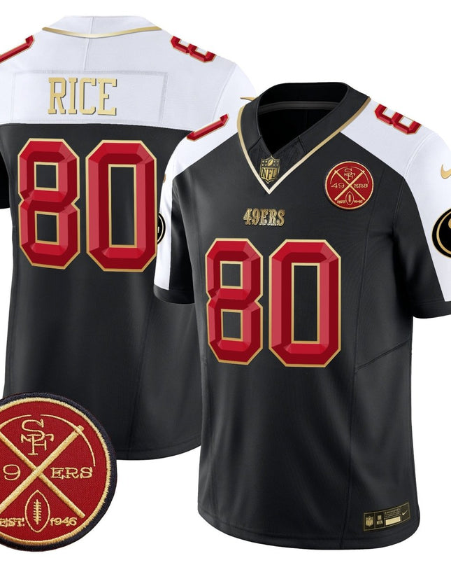 Men's 49ers Est.1946 Patch Vapor Limited Jersey V2 - All Stitched SF49_KDZ - KINDOZY