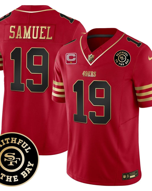 Men's 49ers Faithful To The Bay Patch Vapor Limited Jersey - All Stitched SF49_KDZ - KINDOZY