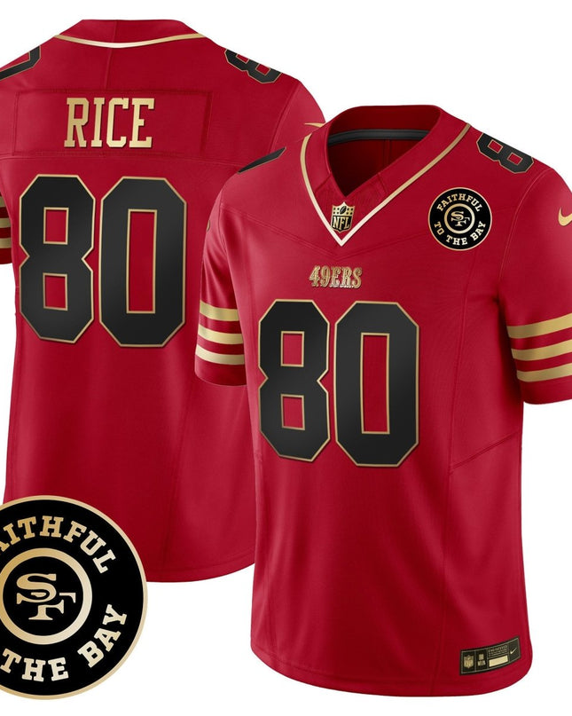 Men's 49ers Faithful To The Bay Patch Vapor Limited Jersey - All Stitched SF49_KDZ - KINDOZY