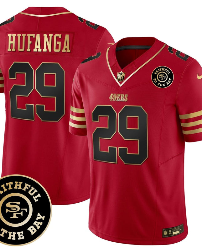 Men's 49ers Faithful To The Bay Patch Vapor Limited Jersey - All Stitched SF49_KDZ - KINDOZY