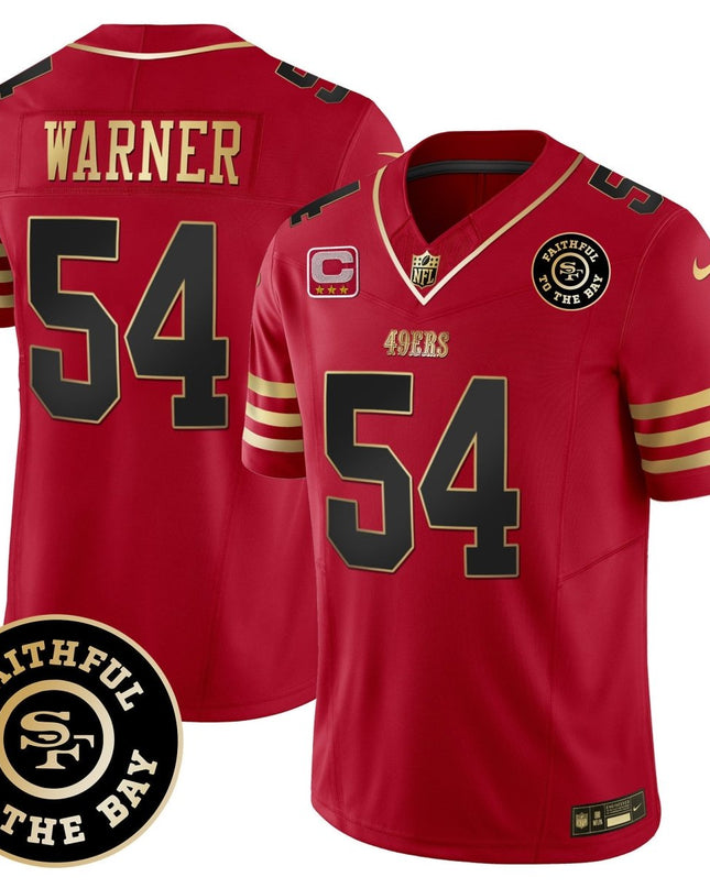 Men's 49ers Faithful To The Bay Patch Vapor Limited Jersey - All Stitched SF49_KDZ - KINDOZY