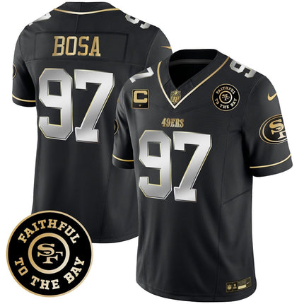 Men's 49ers Faithful To The Bay Patch Vapor Limited Jersey - All Stitched SF49_KDZ - KINDOZY