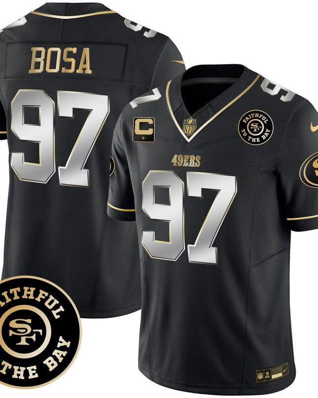 Men's 49ers Faithful To The Bay Patch Vapor Limited Jersey - All Stitched SF49_KDZ - KINDOZY