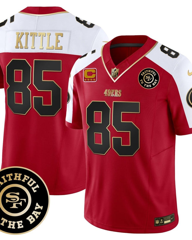 Men's 49ers Faithful To The Bay Patch Vapor Limited Jersey - All Stitched SF49_KDZ - KINDOZY