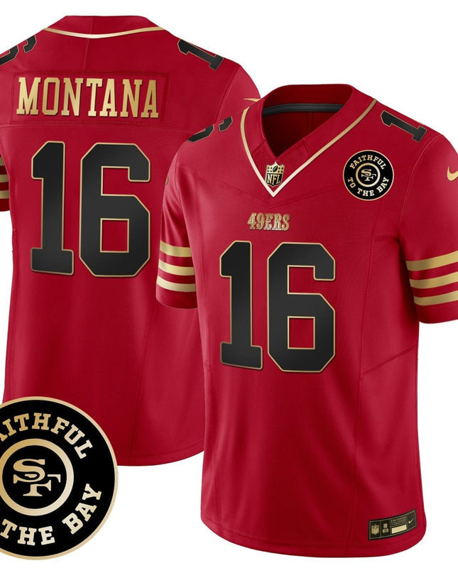 Men's 49ers Faithful To The Bay Patch Vapor Limited Jersey - All Stitched SF49_KDZ - KINDOZY