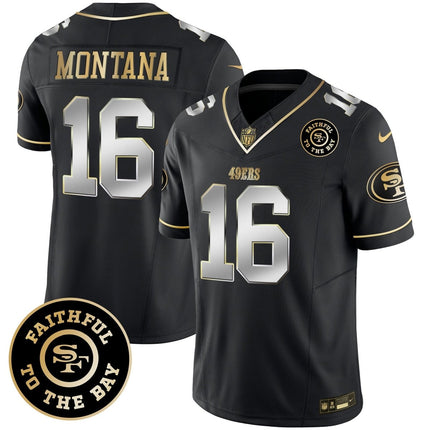 Men's 49ers Faithful To The Bay Patch Vapor Limited Jersey - All Stitched SF49_KDZ - KINDOZY