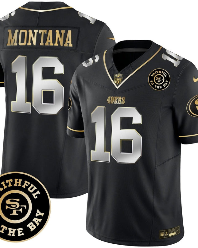Men's 49ers Faithful To The Bay Patch Vapor Limited Jersey - All Stitched SF49_KDZ - KINDOZY
