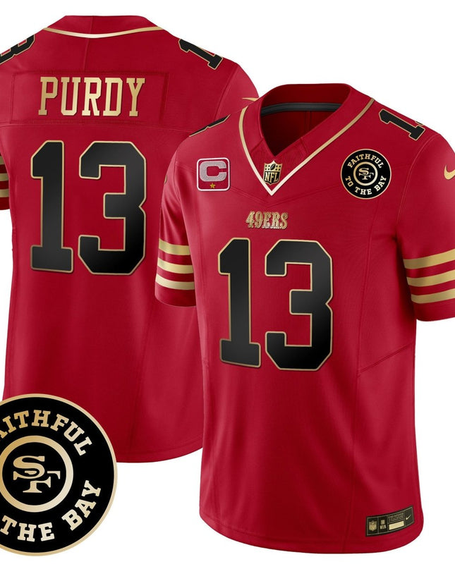 Men's 49ers Faithful To The Bay Patch Vapor Limited Jersey - All Stitched SF49_KDZ - KINDOZY