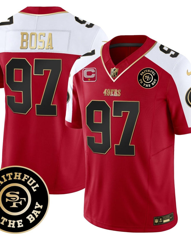 Men's 49ers Faithful To The Bay Patch Vapor Limited Jersey - All Stitched SF49_KDZ - KINDOZY