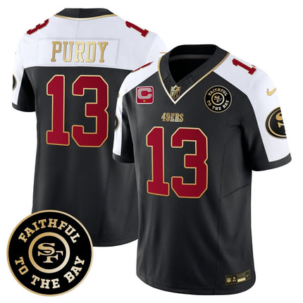 Men's 49ers Faithful To The Bay Patch Vapor Limited Jersey - All Stitched SF49_KDZ - KINDOZY