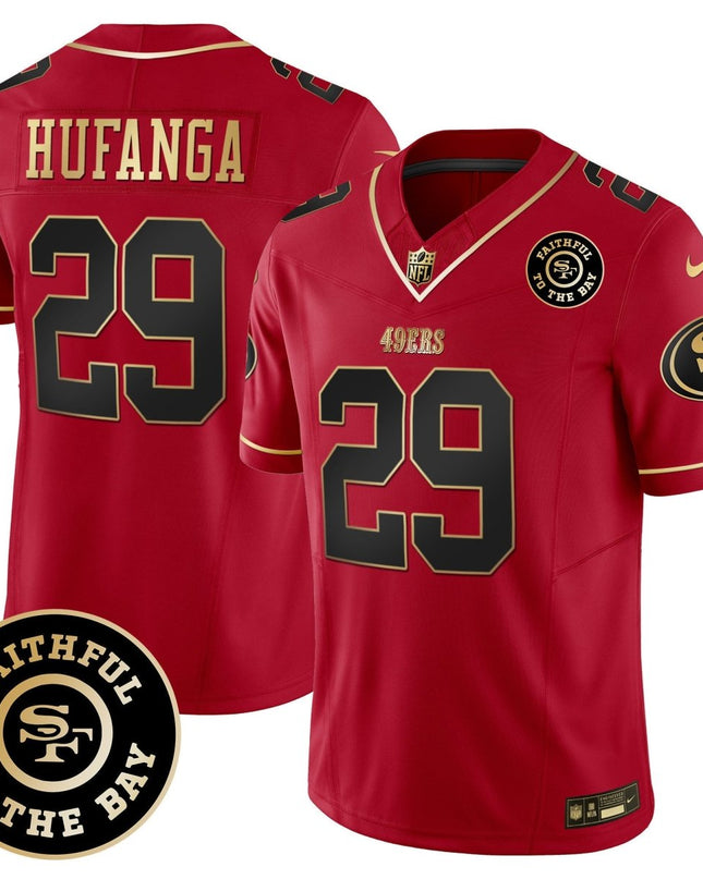 Men's 49ers Faithful To The Bay Patch Vapor Limited Jersey - All Stitched SF49_KDZ - KINDOZY