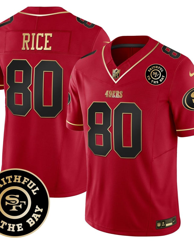 Men's 49ers Faithful To The Bay Patch Vapor Limited Jersey - All Stitched SF49_KDZ - KINDOZY
