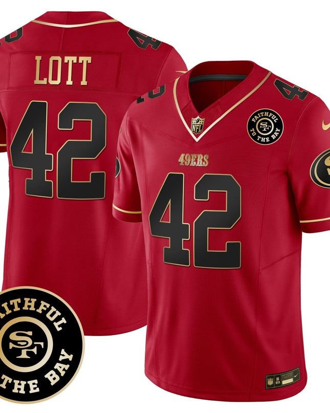 Men's 49ers Faithful To The Bay Patch Vapor Limited Jersey - All Stitched SF49_KDZ - KINDOZY