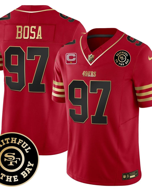 Men's 49ers Faithful To The Bay Patch Vapor Limited Jersey - All Stitched SF49_KDZ - KINDOZY
