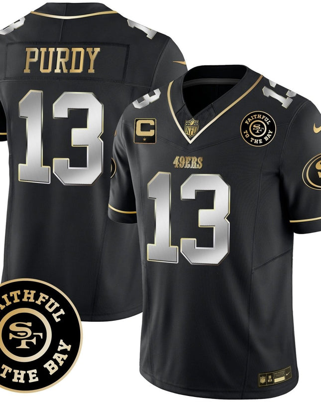 Men's 49ers Faithful To The Bay Patch Vapor Limited Jersey - All Stitched SF49_KDZ - KINDOZY