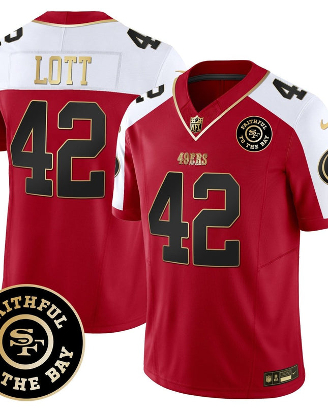 Men's 49ers Faithful To The Bay Patch Vapor Limited Jersey - All Stitched SF49_KDZ - KINDOZY