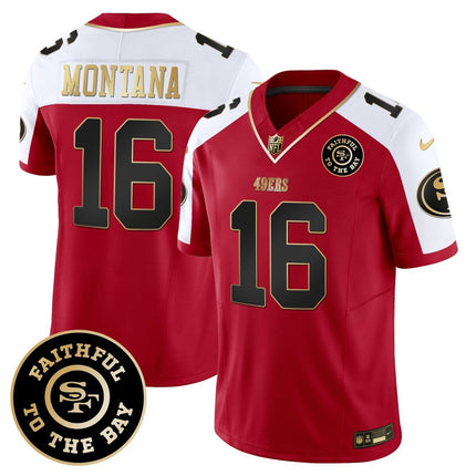 Men's 49ers Faithful To The Bay Patch Vapor Limited Jersey - All Stitched SF49_KDZ - KINDOZY