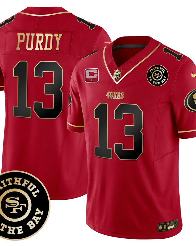 Men's 49ers Faithful To The Bay Patch Vapor Limited Jersey - All Stitched SF49_KDZ - KINDOZY