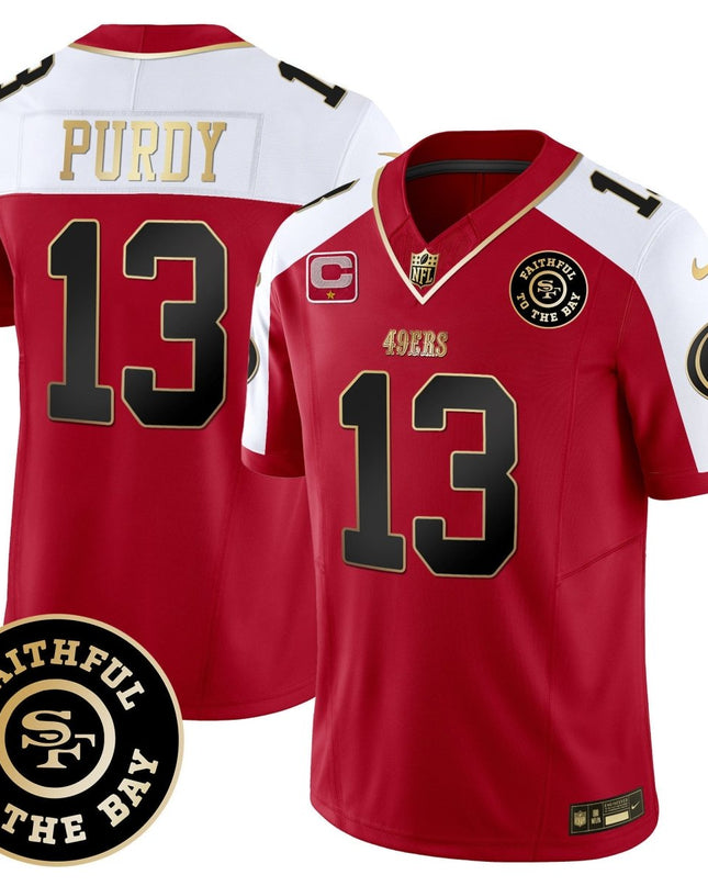 Men's 49ers Faithful To The Bay Patch Vapor Limited Jersey - All Stitched SF49_KDZ - KINDOZY