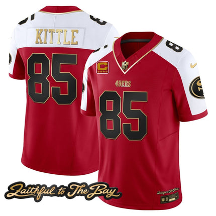 Men's 49ers Faithful To The Bay Patch Vapor Limited Jersey V3 - All Stitched SF49_KDZ - KINDOZY