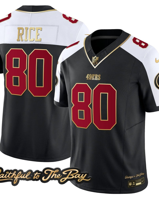Men's 49ers Faithful To The Bay Patch Vapor Limited Jersey V3 - All Stitched SF49_KDZ - KINDOZY