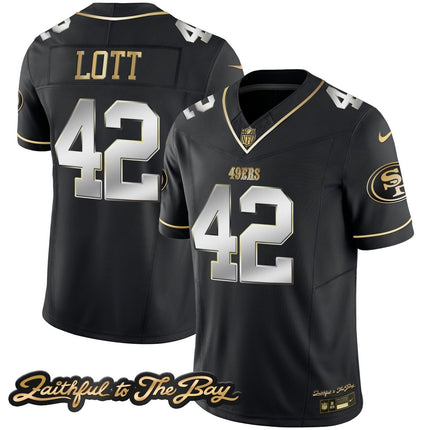 Men's 49ers Faithful To The Bay Patch Vapor Limited Jersey V3 - All Stitched SF49_KDZ - KINDOZY