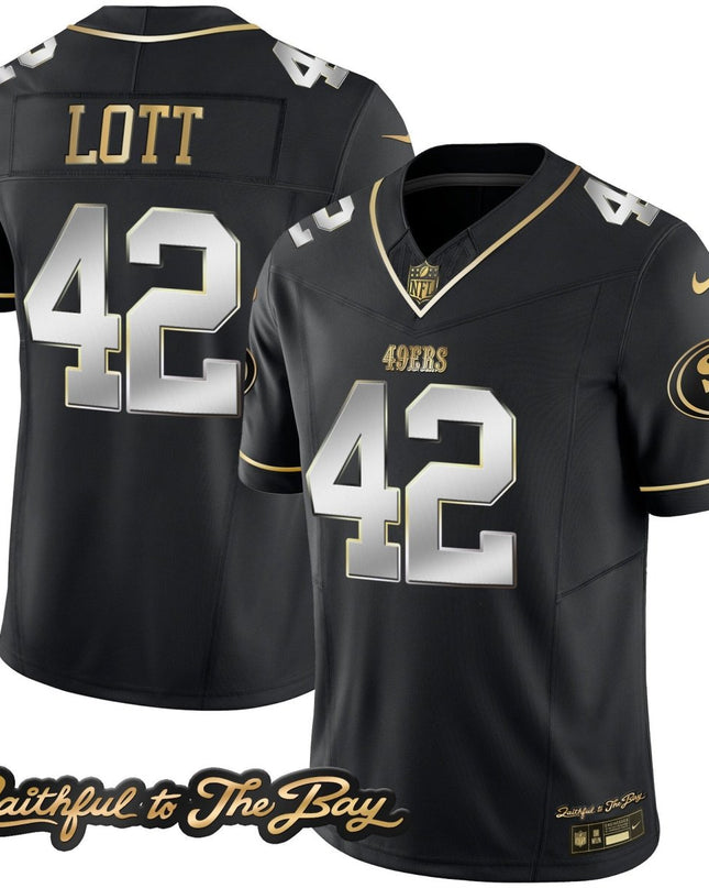 Men's 49ers Faithful To The Bay Patch Vapor Limited Jersey V3 - All Stitched SF49_KDZ - KINDOZY