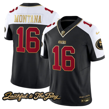 Men's 49ers Faithful To The Bay Patch Vapor Limited Jersey V3 - All Stitched SF49_KDZ - KINDOZY