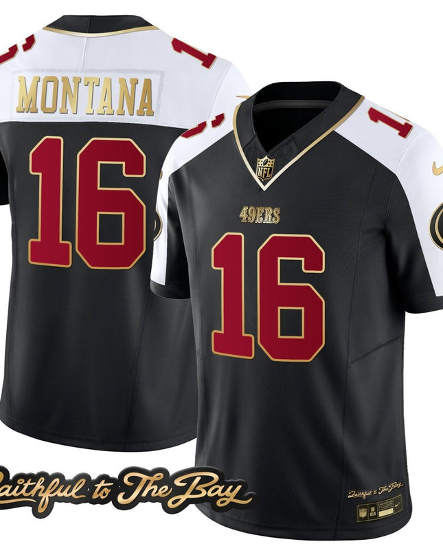 Men's 49ers Faithful To The Bay Patch Vapor Limited Jersey V3 - All Stitched SF49_KDZ - KINDOZY