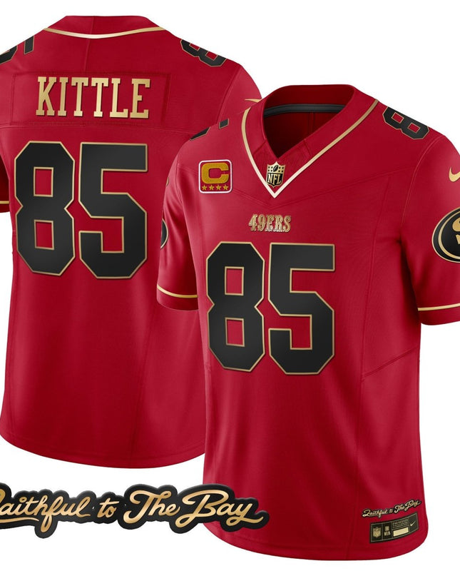 Men's 49ers Faithful To The Bay Patch Vapor Limited Jersey V3 - All Stitched SF49_KDZ - KINDOZY