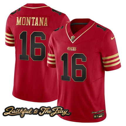 Men's 49ers Faithful To The Bay Patch Vapor Limited Jersey V3 - All Stitched SF49_KDZ - KINDOZY