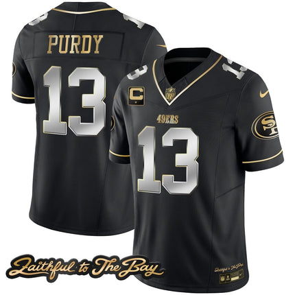 Men's 49ers Faithful To The Bay Patch Vapor Limited Jersey V3 - All Stitched SF49_KDZ - KINDOZY
