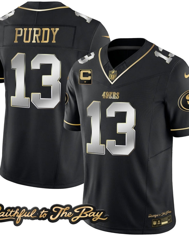 Men's 49ers Faithful To The Bay Patch Vapor Limited Jersey V3 - All Stitched SF49_KDZ - KINDOZY